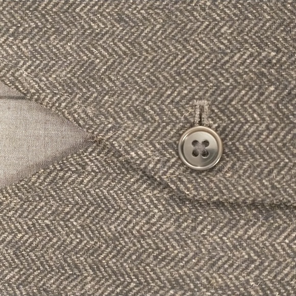 Herringbone Tweed Waistcoat Vest Full Back Wool Blend Classic Styling 42" Chest - Picture 7 of 7